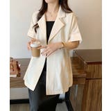 半袖テーラードジャケット【SHOPLIST限定 新作 春 夏 秋】 | SEU | 詳細画像8