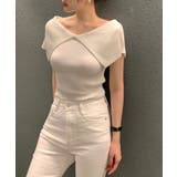 ビッグカラーリブニットトップス【SHOPLIST限定 新作 春 夏 秋】 | SEU | 詳細画像3 