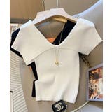 ビッグカラーリブニットトップス【SHOPLIST限定 新作 春 夏 秋】 | SEU | 詳細画像13 