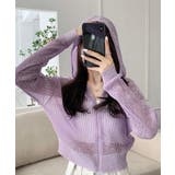 クロップド丈サマーニットシアーフーディー【SHOPLIST限定 新作 春 | SEU | 詳細画像32 