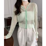 クロップド丈サマーニットシアーフーディー【SHOPLIST限定 新作 春 | SEU | 詳細画像34 