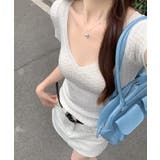 Vネックケーブル編み半袖ニットトップス【SHOPLIST限定 新作 春 | SEU | 詳細画像10 