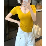 Vネックケーブル編み半袖ニットトップス【SHOPLIST限定 新作 春 | SEU | 詳細画像30 