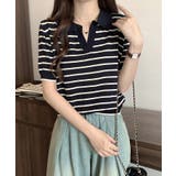 スキッパーネックボーダートップス【SHOPLIST限定 新作 春 夏 秋】 | SEU | 詳細画像19 
