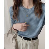 【7色】ベーシックリブ五分袖ニット【SHOPLIST限定 新作 春 夏 秋】 | SEU | 詳細画像20 