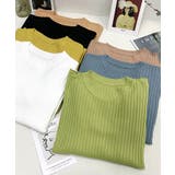 【7色】ベーシックリブ五分袖ニット【SHOPLIST限定 新作 春 夏 秋】 | SEU | 詳細画像24 