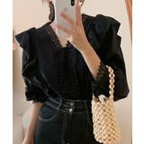 Vネックフリルレースブラウス【SHOPLIST限定 新作 春 夏 秋】 | SEU | 詳細画像14 