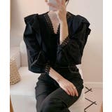 Vネックフリルレースブラウス【SHOPLIST限定 新作 春 夏 秋】 | SEU | 詳細画像19 