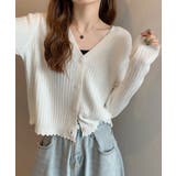 Vネックリブニットカーディガン【SHOPLIST限定 新作 春 夏 秋 冬】 | SEU | 詳細画像5 