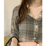 シアーチェックシャツ【SHOPLIST限定 新作 春 夏 秋 冬】 | SEU | 詳細画像13 