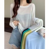 【8色選べる】長袖シアートップス 日焼け対策 冷房対策【SHOPLIST限定 | SEU | 詳細画像3 