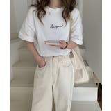 ホワイト | 半袖ロゴTシャツ【SHOPLIST限定 新作 春 夏 秋】 | SEU