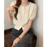 クルーネック半袖ニットカーディガン【SHOPLIST限定 新作 春 夏 秋】 | SEU | 詳細画像16 