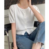 クルーネック半袖ニットカーディガン【SHOPLIST限定 新作 春 夏 秋】 | SEU | 詳細画像9 
