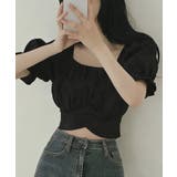 【2WAY】ボリュームスリーブバックリボンショート丈半袖トップス【SHOPLIS… | SEU | 詳細画像16 