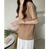 ぽこぽこ素材の涼感シアサッカー風 半袖トップス【SHOPLIST限定 新作 | SEU | 詳細画像16 
