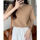 ぽこぽこ素材の涼感シアサッカー風 半袖トップス【SHOPLIST限定 新作 | SEU | 詳細画像20 