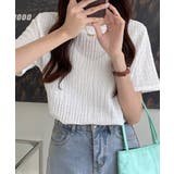 ぽこぽこ素材の涼感シアサッカー風 半袖トップス【SHOPLIST限定 新作 | SEU | 詳細画像6 