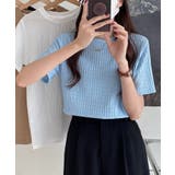 ぽこぽこ素材の涼感シアサッカー風 半袖トップス【SHOPLIST限定 新作 | SEU | 詳細画像22 