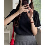 ぽこぽこ素材の涼感シアサッカー風 半袖トップス【SHOPLIST限定 新作 | SEU | 詳細画像13 