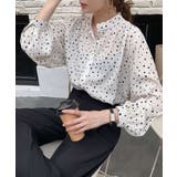 ランダムドットシフォンブラウス【SHOPLIST限定 新作 春 夏 秋】 | SEU | 詳細画像7