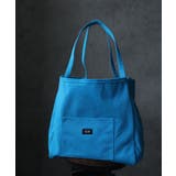 ブルー | 綿100％キャンバストートバッグ | SAISON DE PAPILLON 