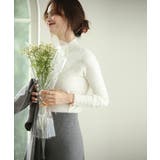 パールボタン付きプチハイネックニットプルオーバー | SAISON DE PAPILLON | 詳細画像11