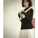 パールボタン付きプチハイネックニットプルオーバー | SAISON DE PAPILLON | 詳細画像20