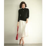 パールボタン付きプチハイネックニットプルオーバー | SAISON DE PAPILLON | 詳細画像25