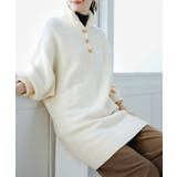 アイボリー | カジュアルハイネックニットチュニック | SAISON DE PAPILLON 