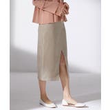 コーデュロイセンタースリットナロースカート | SAISON DE PAPILLON | 詳細画像4