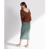 コーデュロイセンタースリットナロースカート | SAISON DE PAPILLON | 詳細画像19