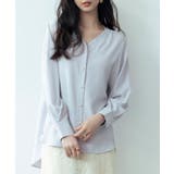 バックVネックシフォンブラウス | SAISON DE PAPILLON | 詳細画像11