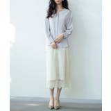 バックVネックシフォンブラウス | SAISON DE PAPILLON | 詳細画像9