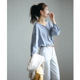 バックVネックシフォンブラウス | SAISON DE PAPILLON | 詳細画像17