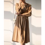 Aラインスモックワンピース ハイウエスト ゆったり | SEU | 詳細画像23