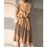 Aラインスモックワンピース ハイウエスト ゆったり | SEU | 詳細画像25