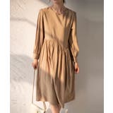 Aラインスモックワンピース ハイウエスト ゆったり | SEU | 詳細画像15