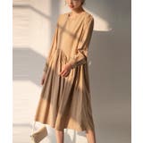 Aラインスモックワンピース ハイウエスト ゆったり | SEU | 詳細画像17