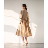 Aラインスモックワンピース ハイウエスト ゆったり | SEU | 詳細画像20