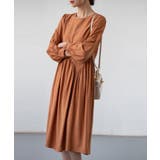 Aラインスモックワンピース ハイウエスト ゆったり | SEU | 詳細画像2