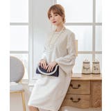 胸元レースデザインパーティードレス・結婚式ワンピース | DRESS+ | 詳細画像12 