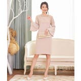 胸元レースデザインパーティードレス・結婚式ワンピース | DRESS+ | 詳細画像20 