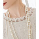 胸元レースデザインパーティードレス・結婚式ワンピース | DRESS+ | 詳細画像24 