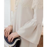 胸元レースデザインパーティードレス・結婚式ワンピース | DRESS+ | 詳細画像27 