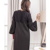 胸元レースデザインパーティードレス・結婚式ワンピース | DRESS+ | 詳細画像5 