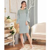 胸元レースデザインパーティードレス・結婚式ワンピース | DRESS+ | 詳細画像6 