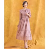 ワンピース シアー素材 ケープ付き ミモレ丈パーティードレス卒業式 成人式 | DRESS+ | 詳細画像10 