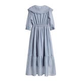 ワンピース シアー素材 ケープ付き ミモレ丈パーティードレス卒業式 成人式 | DRESS+ | 詳細画像19 