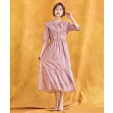 ワンピース シアー素材 ケープ付き ミモレ丈パーティードレス卒業式 成人式 | DRESS+ | 詳細画像9 